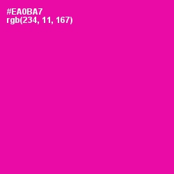 #EA0BA7 - Hollywood Cerise Color Image