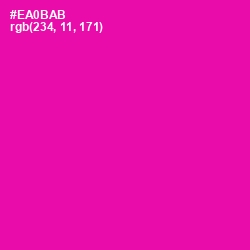 #EA0BAB - Hollywood Cerise Color Image