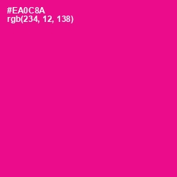 #EA0C8A - Hollywood Cerise Color Image