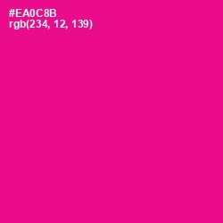 #EA0C8B - Hollywood Cerise Color Image