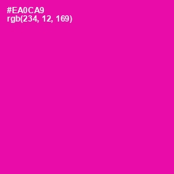 #EA0CA9 - Hollywood Cerise Color Image