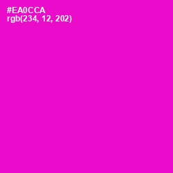 #EA0CCA - Shocking Pink Color Image