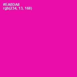 #EA0DA8 - Hollywood Cerise Color Image