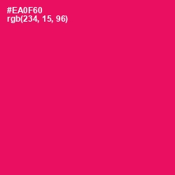 #EA0F60 - Rose Color Image