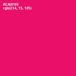 #EA0F69 - Rose Color Image