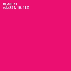 #EA0F71 - Rose Color Image