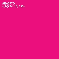 #EA0F7D - Rose Color Image
