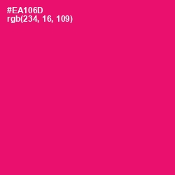 #EA106D - Rose Color Image