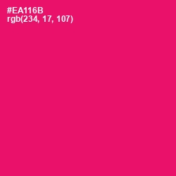 #EA116B - Rose Color Image