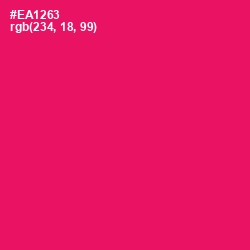 #EA1263 - Rose Color Image