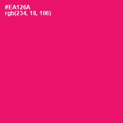 #EA126A - Rose Color Image