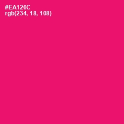 #EA126C - Rose Color Image