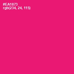 #EA1873 - Rose Color Image