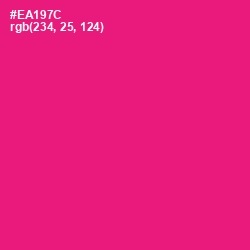 #EA197C - Rose Color Image