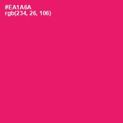 #EA1A6A - Rose Color Image