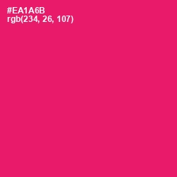 #EA1A6B - Rose Color Image