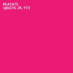 #EA1A75 - Rose Color Image