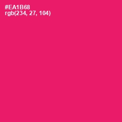 #EA1B68 - Rose Color Image