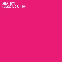 #EA1B74 - Rose Color Image