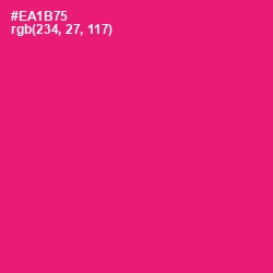 #EA1B75 - Rose Color Image