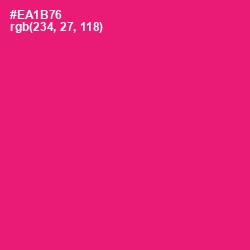 #EA1B76 - Rose Color Image