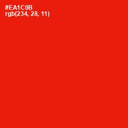 #EA1C0B - Red Color Image