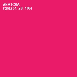 #EA1C6A - Rose Color Image