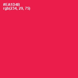 #EA1D4B - Razzmatazz Color Image