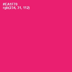 #EA1F70 - Rose Color Image