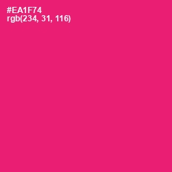 #EA1F74 - Rose Color Image