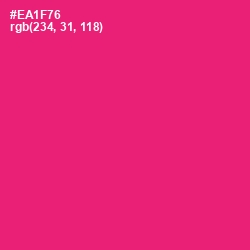 #EA1F76 - Rose Color Image