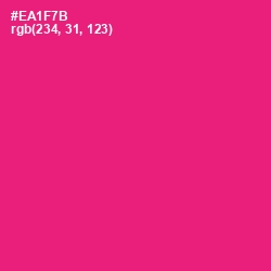 #EA1F7B - Rose Color Image