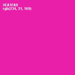 #EA1FA9 - Hollywood Cerise Color Image
