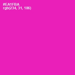 #EA1FBA - Hollywood Cerise Color Image