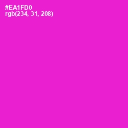 #EA1FD0 - Shocking Pink Color Image