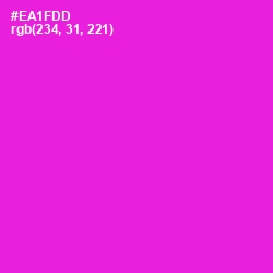 #EA1FDD - Shocking Pink Color Image