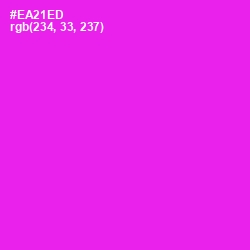 #EA21ED - Magenta / Fuchsia Color Image