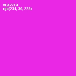 #EA27E4 - Razzle Dazzle Rose Color Image