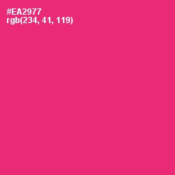#EA2977 - Cerise Red Color Image