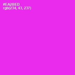 #EA2BED - Razzle Dazzle Rose Color Image