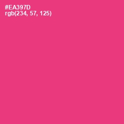 #EA397D - Cerise Red Color Image