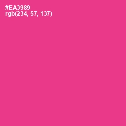 #EA3989 - Wild Strawberry Color Image