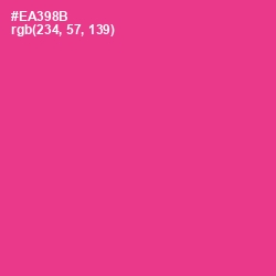 #EA398B - Wild Strawberry Color Image