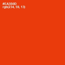 #EA3B0D - Scarlet Color Image