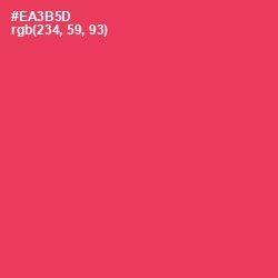 #EA3B5D - Amaranth Color Image