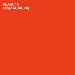 #EA3C1A - Scarlet Color Image