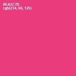 #EA3C7D - Cerise Red Color Image
