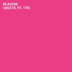 #EA3D86 - Wild Strawberry Color Image