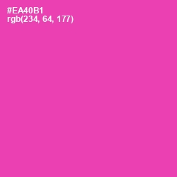 #EA40B1 - Brilliant Rose Color Image