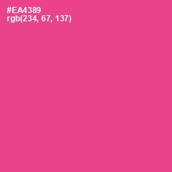 #EA4389 - Violet Red Color Image